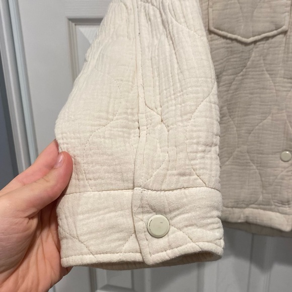 Zara Cream Quilted Jacket - Picture 4 of 6